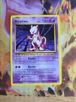 Pokemon Mewtwo TCG Evolutions Card 51/108 Regular Rare, Near Mint Condition - Image 1