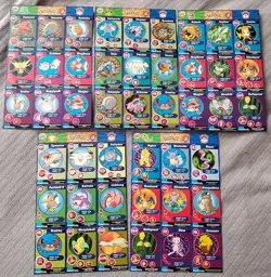1999 BURGER KING ~ POKEMON CARDS UNCUT SHEETS COMPLETE FULL 20 PAGE SET - NM / M - Image 3