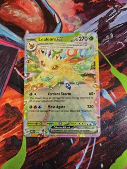 Pokemon TCG Leafeon EX Prismatic Evolution Double Rare 006/131 NM Card - Image 1