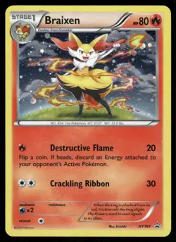 Pokemon Cards Braixen XY161 XY Black Star Promos Promo NM *2 - Image 1