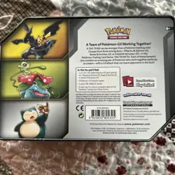 2019 Pokemon TCG EMPTY Celebi & Venusaur Tag Team Tin No Cards/Packs T1 - Image 2