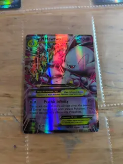 Mega M Mewtwo EX 64/162 Ultra Rare XY Breakthrough Pokemon Card 2016 Edition - Image 1