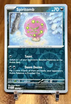Spiritomb 129/198 SV1 Scarlet & Violet Base Reverse Holo Pokemon Card NM - Image 1