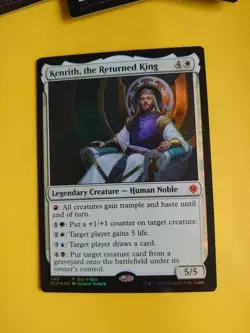 Kenrith, the returned king FOIL mythic Throne of Eldraine Rare. MTG Card. - Image 5
