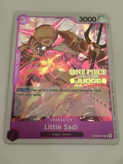 Little Sadi (Judge) OP02-073 One Piece Promotion Cards Foil - Image 1