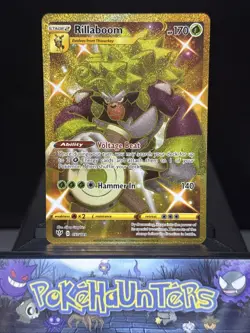 Pokemon Card Rillaboom 197/189 Secret Rare Darkness Ablaze Near Mint - Image 1