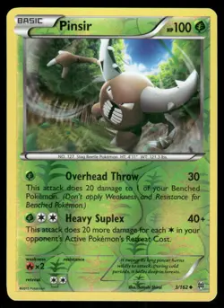 Pokemon Cards Pinsir 3/162 Reverse Holo BREAKthrough XY NM - Image 1