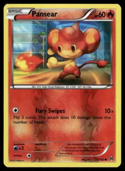 Pokemon Cards Pansear 23/162 Reverse Holo BREAKthrough XY NM - Image 1