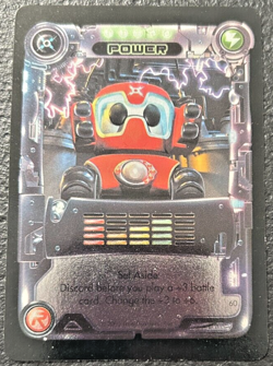 RUMBLE ROBOTS - LUG NUT - POWER 5 CARD - FOIL! - NEAR MINT - Image 1