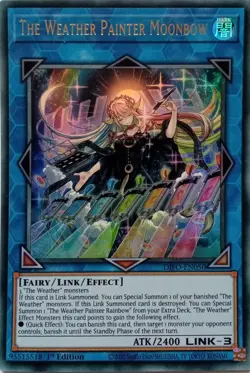 DIFO-EN050 THE WEATHER PAINTER MOONBOW ULTRA RARE 1ST EDITION YuGiOh CARD - Image 1