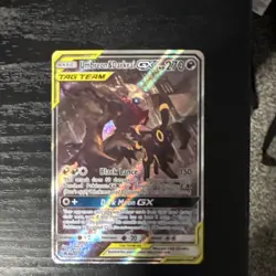 Pokemon Umbreon & Darkrai GX TAG TEAM Holo Promo SM241 270HP Dark Card - Image 1