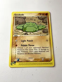 Geodude EX Dragon 55/97 Vintage Pokemon E-Series Card 2003 EX/LP - Image 1