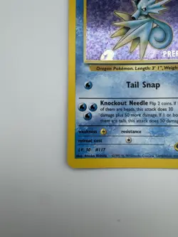PRERELEASE Misty's Seadra 9/132 Rare Holo Pokemon Card NM WoTC PROMO - Image 4