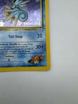 PRERELEASE Misty's Seadra 9/132 Rare Holo Pokemon Card NM WoTC PROMO - Image 5