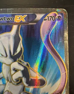 Pokemon Mewtwo EX Holo Full Art Ultra Rare TCG Card 157/162 - Image 4