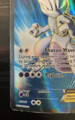 Pokemon Mewtwo EX Holo Full Art Ultra Rare TCG Card 157/162 - Image 5