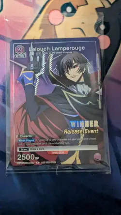 Union Arena Code Geass Lelouch Lamperouge - Release Event WINNER Card English - Image 1
