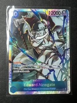 OP13-042 SR Edward.Newgate One Piece Card Game English Carrying On His Will - Image 1