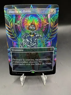 NM SPANISH FOIL Get Lost 'Mandar al diablo' Borderless - Lost Caverns of Ixalan - Image 1