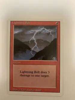 MTG NM Lightning Bolt Revised 3rd Edition - Image 1