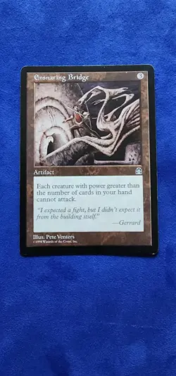 MTG Ensnaring Bridge Stronghold Regular in LP Condition - Image 1