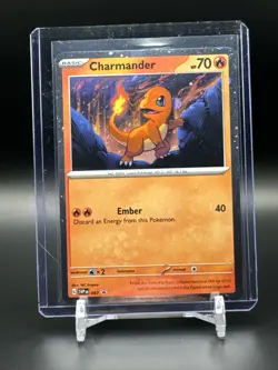 Pokemon TCG Scarlet & Violet Black Star Promo Charmander #47 Cosmos Rare - Image 1