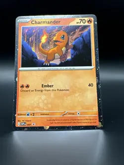 Pokemon TCG Scarlet & Violet Black Star Promo Charmander #47 Cosmos Rare - Image 5