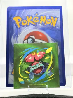 2025 Pokemon MEGA VENUSAUR EX #013 Black Promo Star Jumbo 3D Promo + Sticker 🔥 - Image 3