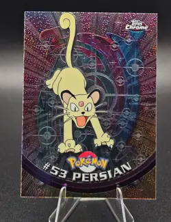 Pokemon TCG Persian 053 Topps Chrome 2000 NM 🐱 Series 1 Vintage - Image 1