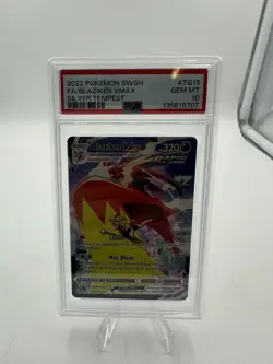 Pokemon Sword & Shield Silver Tempest Blaziken VMAX TG15/TG30 PSA 10 - Image 1