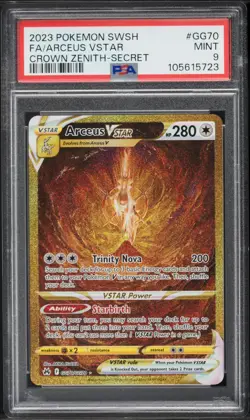 2023 POKEMON SWORD & SHIELD CROWN ZENITH SECRET FULL ART/ARCEUS VSTAR PSA 9 - Image 1