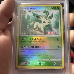 2008 Pokemon D & P Leafeon-Reverse Foil MD-BK Collection 2009 PSA 6 EX-MT # 24 - Image 4