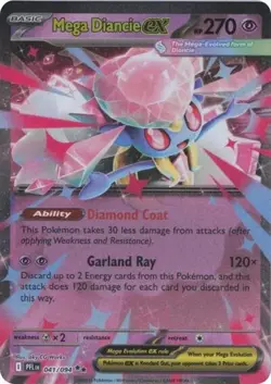 Mega Diancie ex (#041/094) - Holofoil ME - Phantasmal Flames LP Pokemon - Image 1