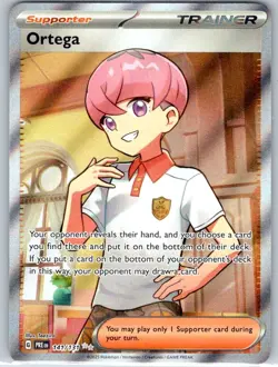Ortega 141/131 Full Art Ultra Rare Holo 2025 Pokemon TCG Prismatic Evolutions NM - Image 1