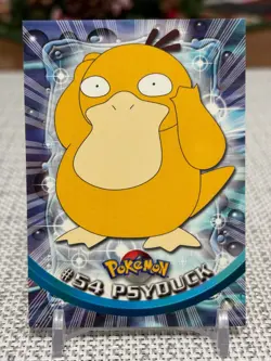 1999 Topps Pokemon #54 Psyduck (TV Animation Series 1) 2nd Print Black Logo NM - Image 1