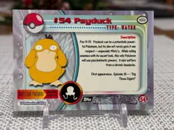 1999 Topps Pokemon #54 Psyduck (TV Animation Series 1) 2nd Print Black Logo NM - Image 2
