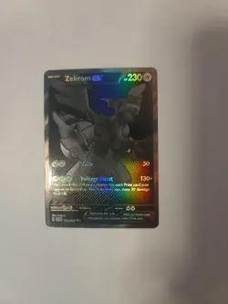 Pokemon TCG Black Bolt Zekrom Ex 172/86 English Pack To Sleeve - Image 1