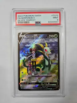 Serperior V TG13/TG30 - Pokemon Silver Tempest Trainer Gallery Holo PSA 9 - Image 1