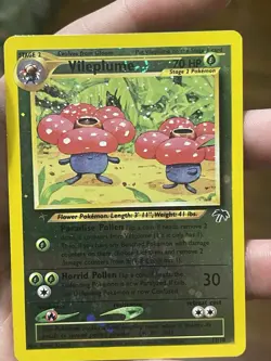 Pokemon Vileplume 17/18 Southern Islands Reverse Holo Double Swirl - Image 1