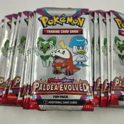 Lot of 28 Pokemon Paldea Evolved (SV02) Fun Packs *sealed - Image 2