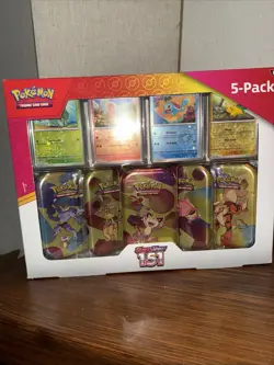 Costco Pokemon 151 5 Mini Tin Collection ( With Promo) - Lot of 2 - Sealed - Image 3