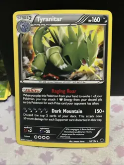 Pokemon TCG Tyranitar 56/124 Cosmos Holo Rare XY Fates Collide LP - Image 1