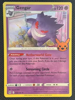 2022 Pokemon TCG Trick or Trade Gengar #66 HOLO Rare F EN - Image 1