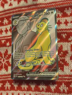 Pokemon TCG Team Rockets Persian EX Full Art 219/182 Destined Rivals - Image 3