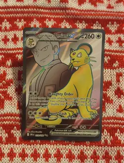 Pokemon TCG Team Rockets Persian EX Full Art 219/182 Destined Rivals - Image 4