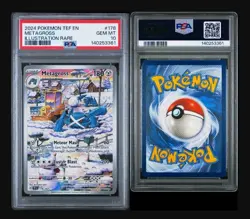 PSA 10 2024 Metagross Illustration Rare Temporal Forces #178 EN Pokemon - Image 3