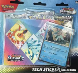 Scarlet & Violet Prismatic Evolutions Glaceon Tech Sticker Collection sealed - Image 1