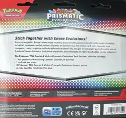 Scarlet & Violet Prismatic Evolutions Glaceon Tech Sticker Collection sealed - Image 2