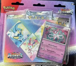 Pokemon Prismatic Evolutions Tech Sticker Collection Sealed Sylveon - Image 1