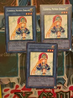 3x Elemental Mistress Doriado - TLM-EN034 - Rare - LP Yugioh - Image 1